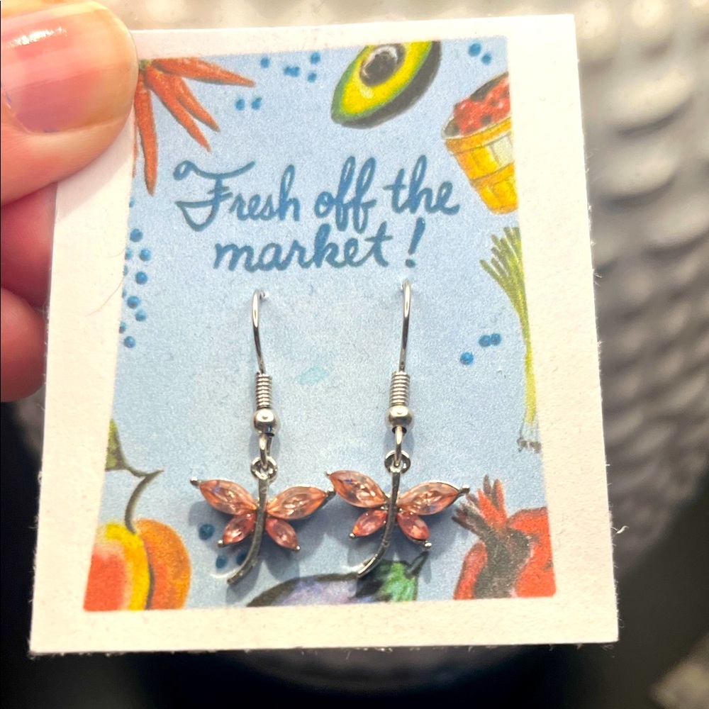 Handmade dragonfly earrings